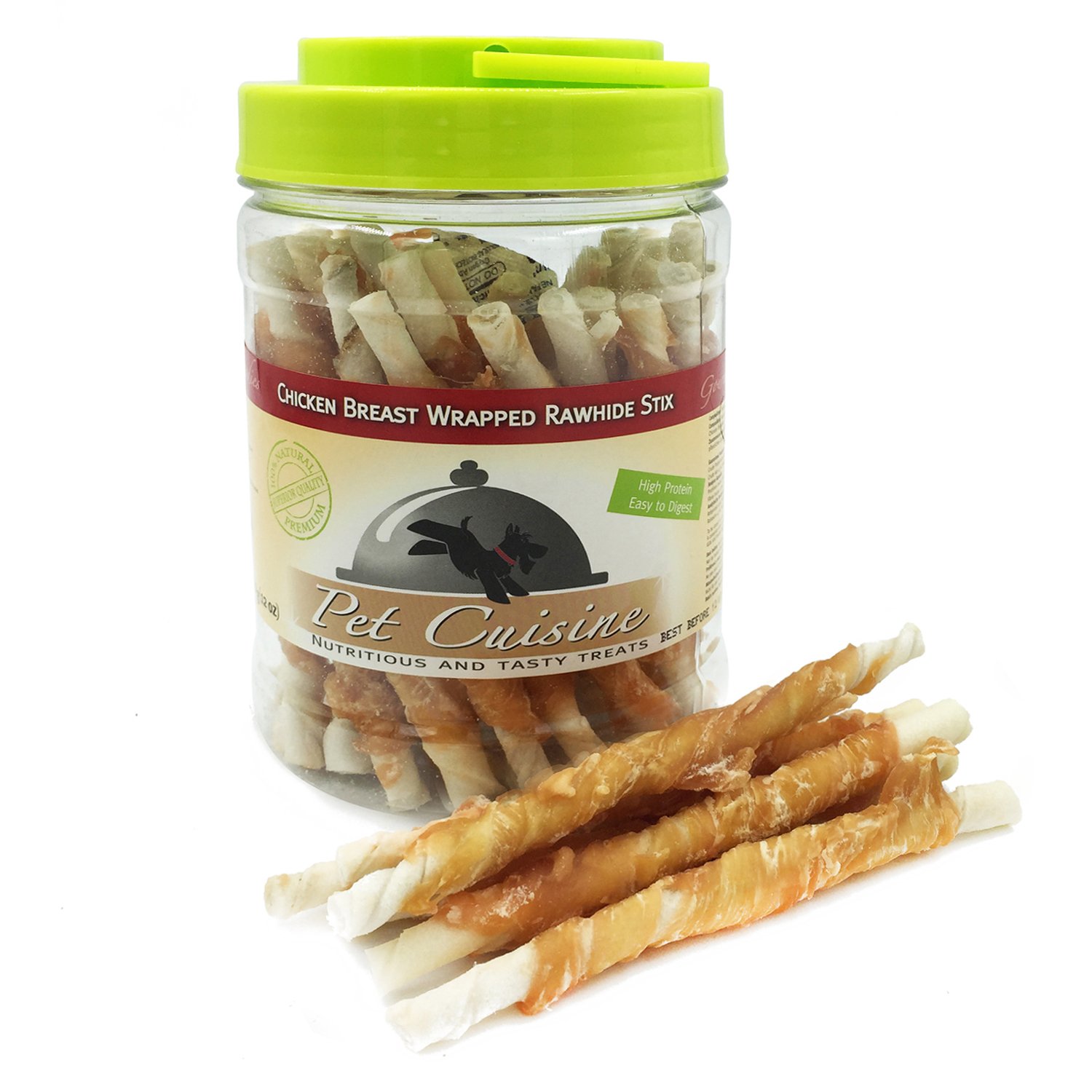 Premium Chicken Breast Wrapped Rawhide Stix for Dogs - 12 oz Puppy Training Treats & Chews | Healthy Dog Snacks for Small & Large Breeds | Perfect for Reward, Teething, and Dental Care