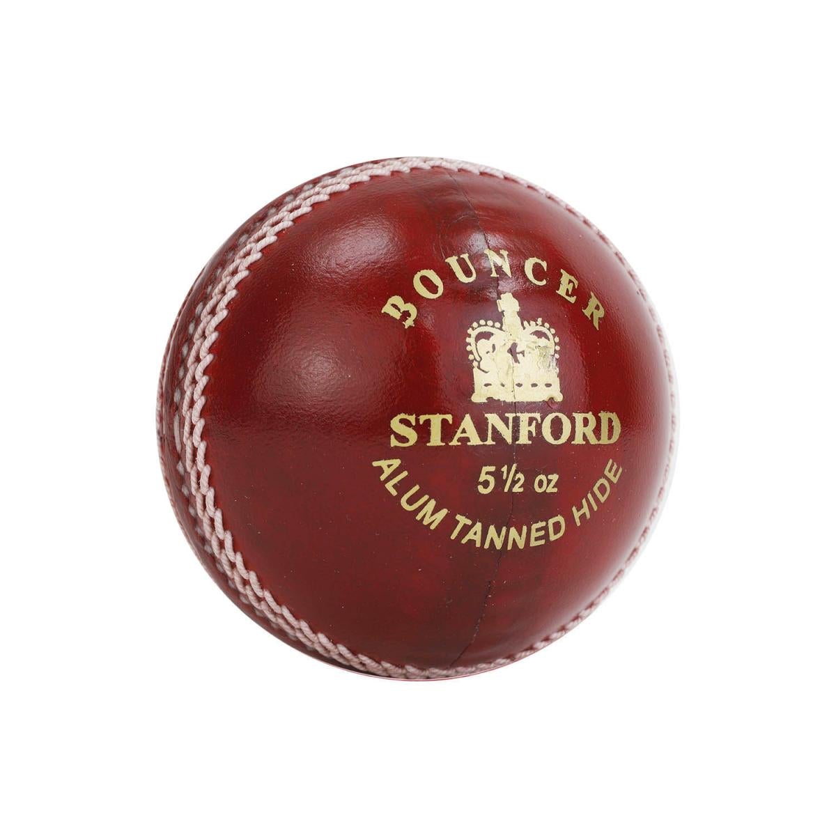 Premium SF Bouncer Leather Cricket Balls - 1 Dozen (12 Pack) - Professional Grade for Matches & Practice - Ideal for Cricket Clubs, Schools & Training Sessions