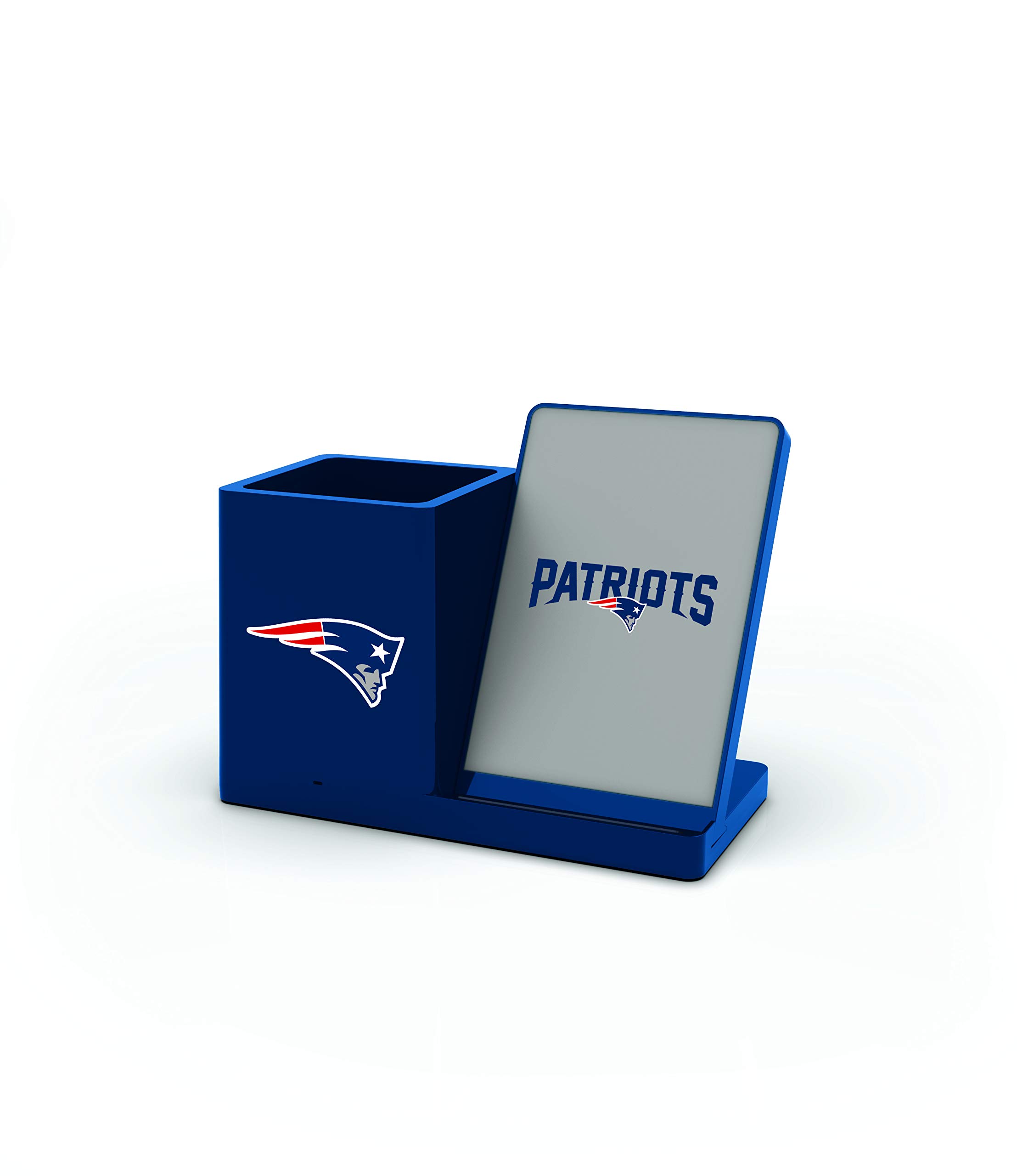 SOAR NFL Unisex Wireless Charging Stand & Desktop Organizer - Fast Qi Charger for iPhone Samsung Galaxy - Perfect for Office Desk, Nightstand, and Home Decor