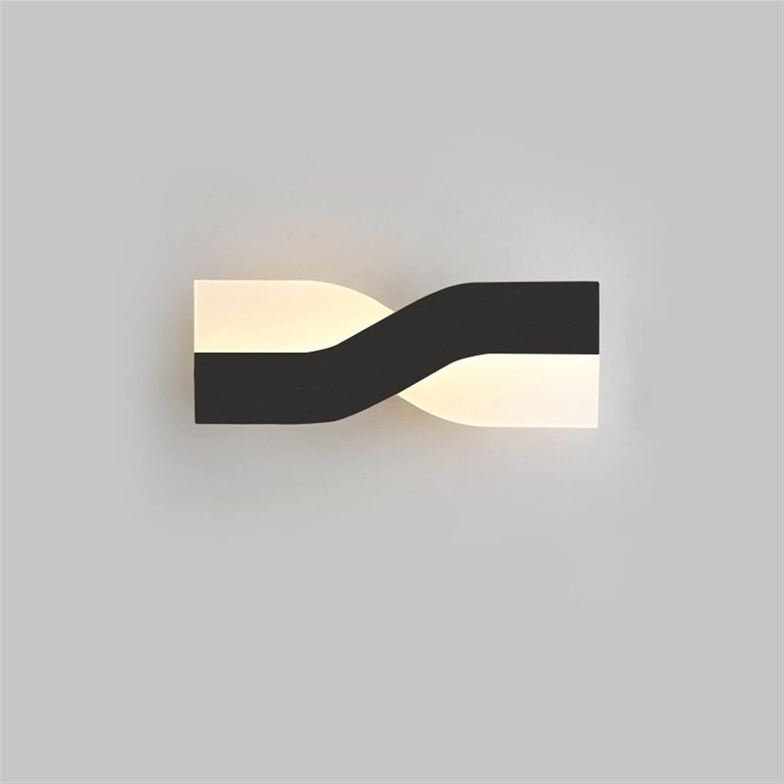 Modern Black LED Wall Light - Rotating Indoor Wall Lamp for Bedroom, Living Room & Kids Room - Warm White Light - Perfect for Bedside, Nursery & Home Decor