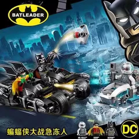 200 Pcs Mr. Freeze Batcycle Battle Action Figures - DC Comics Collectible Toy Set for Kids & Adults - Perfect for Playtime, Display & Gifting