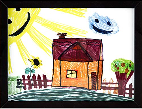 RAS Kids Art Frame 9x12 Inches Black - 12 Pack - Perfect for Classroom, Home Decor & Children's Artwork Display