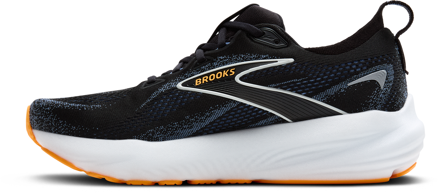 Men's Glycerin 22 WIDE Running Shoes - Size 013 in Black/Country Blue/Orange Pop - Cushioned Athletic Sneakers for Men | Perfect for Jogging, Gym Workouts & Casual Wear
