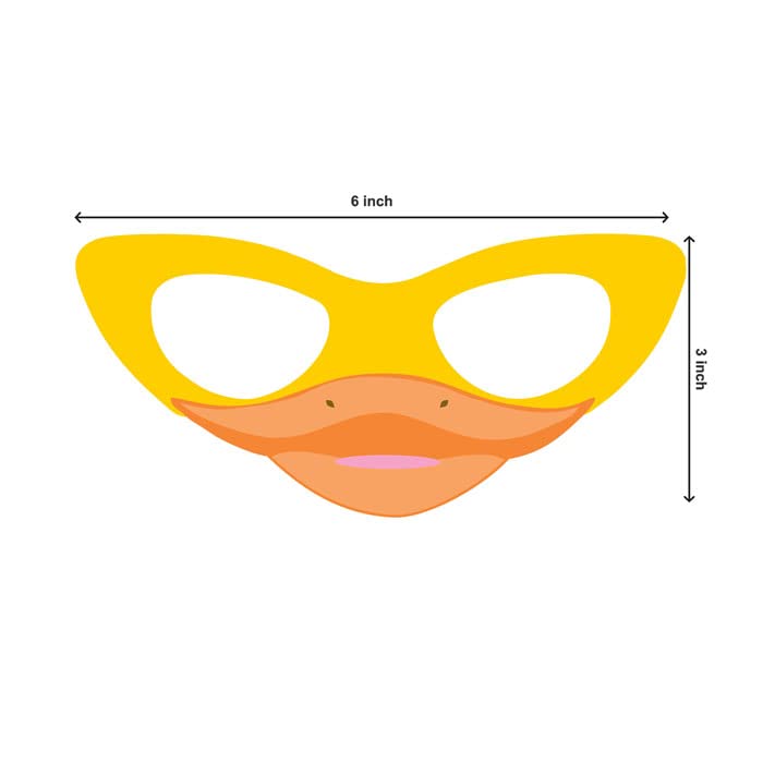 Duck Theme Birthday Eye Mask with Baby Name - Classic Duck Party Decor for Kids Birthday Party, Baby Shower & Themed Events