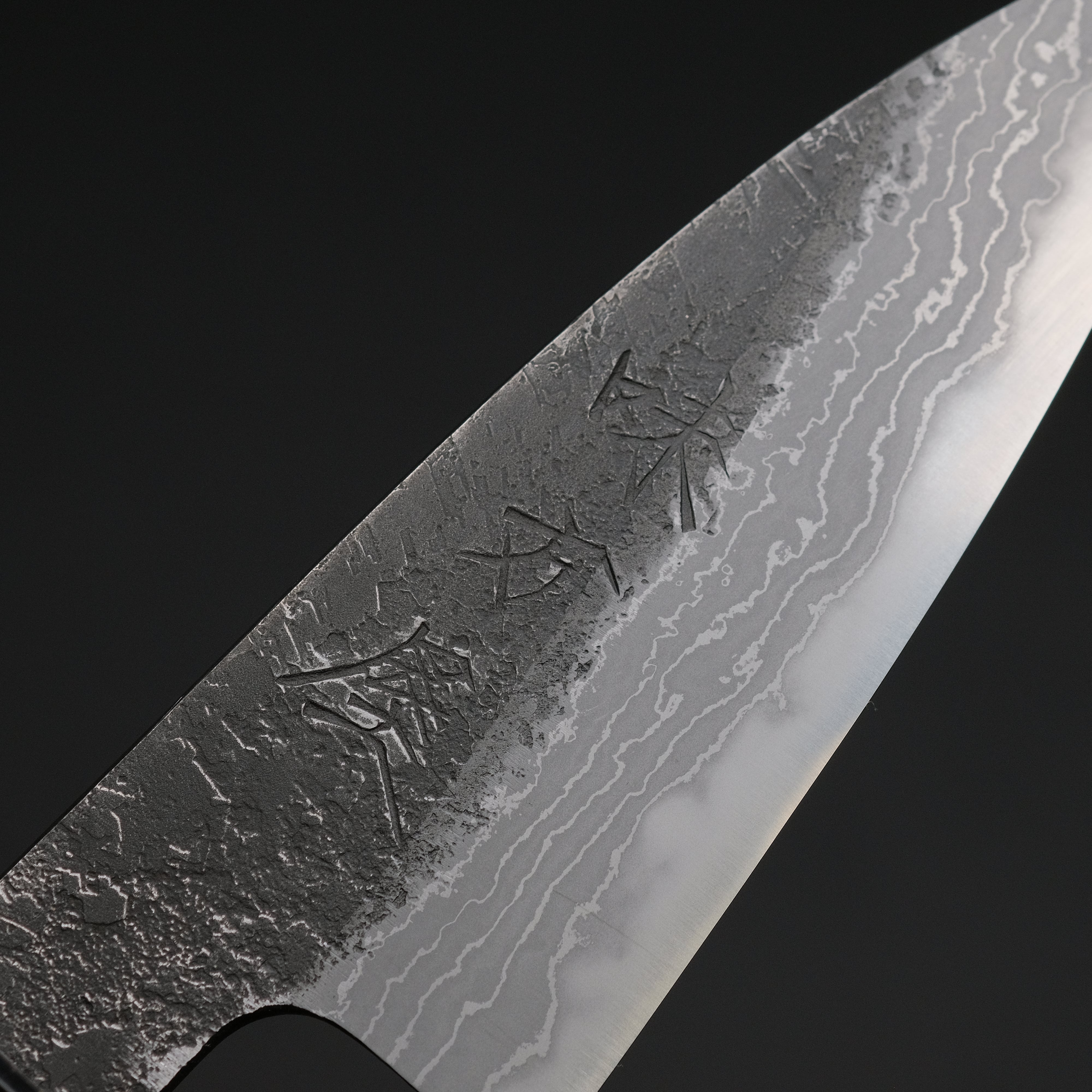 Premium Ajikataya White #2 Nashiji Damascus Petty Knife 85mm - Rosewood Handle with TQP Finish (#66) - Perfect for Slicing Fruits, Vegetables & Precision Kitchen Tasks