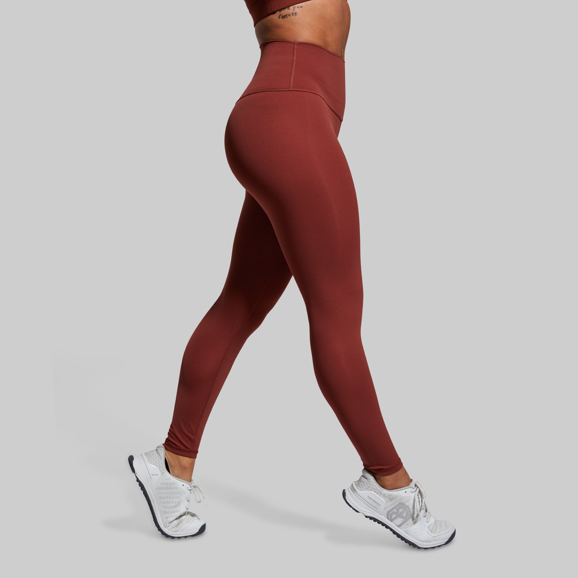 Your Go To Legging 2.0 - High Waisted Yoga Pants for Women (Brick Red) | Perfect for Workouts, Running & Lounge Wear