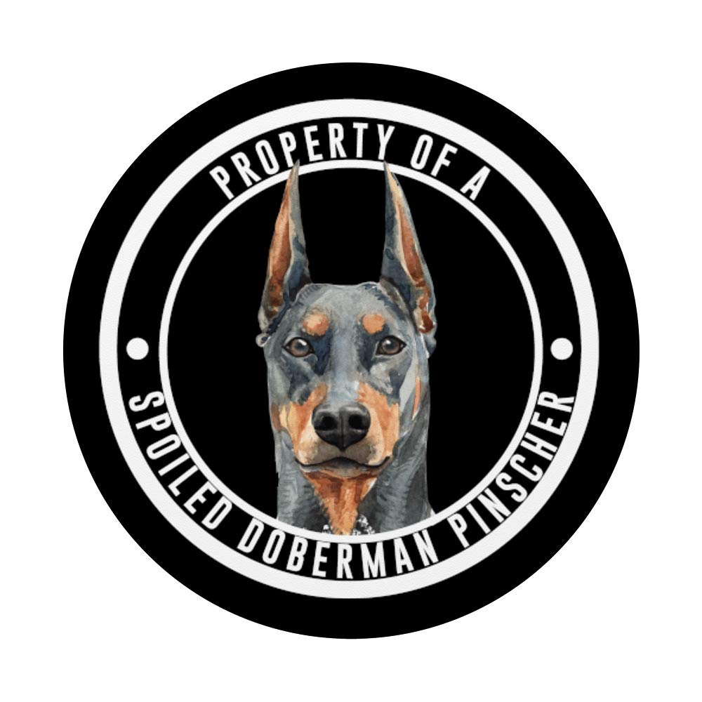 Doberman Pinscher Dog Clothes PopSockets - Funny Swappable Phone Grip for iPhone & Android - Perfect for Dog Lovers & Pet Accessories - Use at Home, Office or Outdoor Adventures