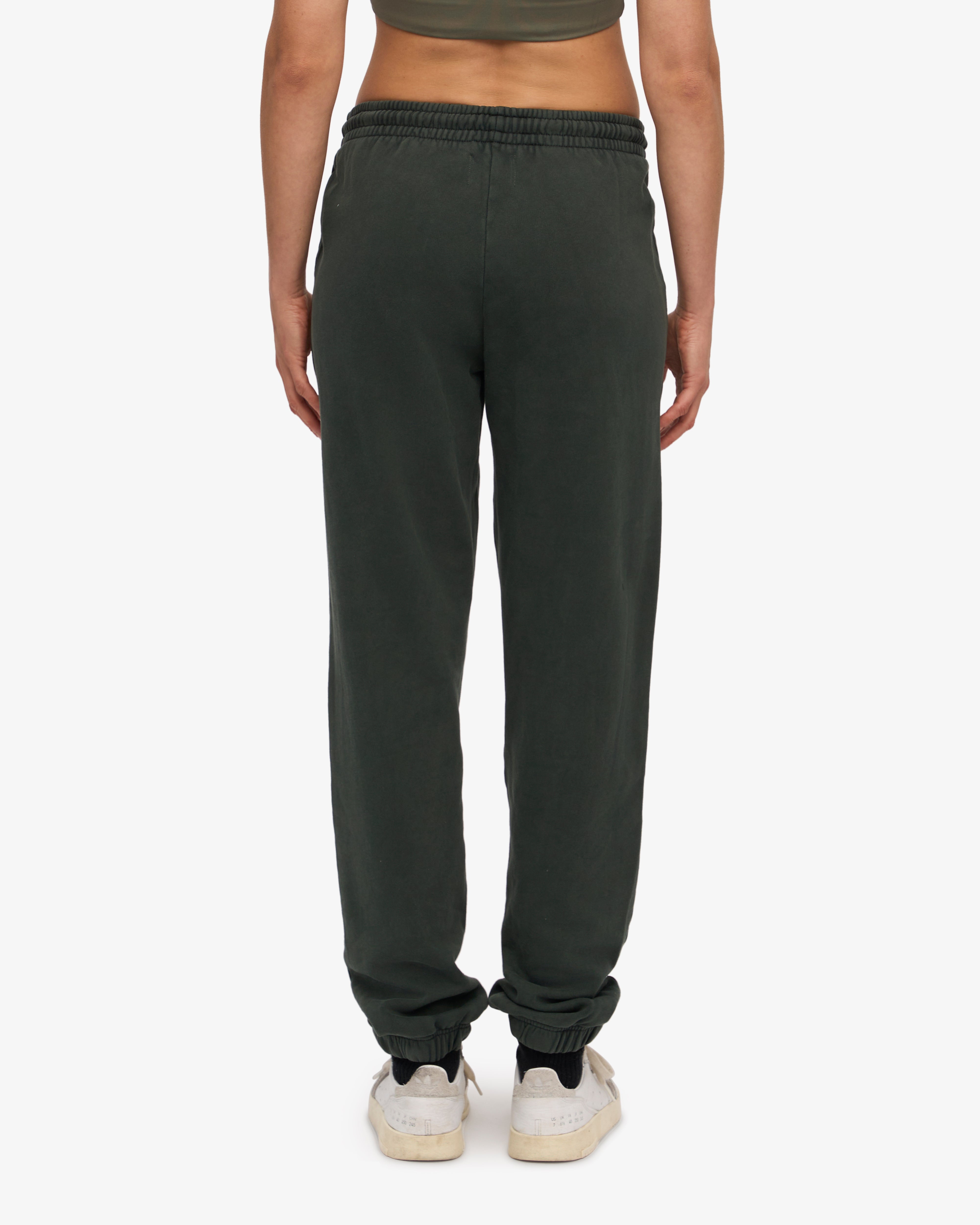 Organic Cotton Sweatpants for Women - Soft & Comfortable Lounge Pants in Midnight Forest Green - Perfect for Yoga, Running & Casual Wear