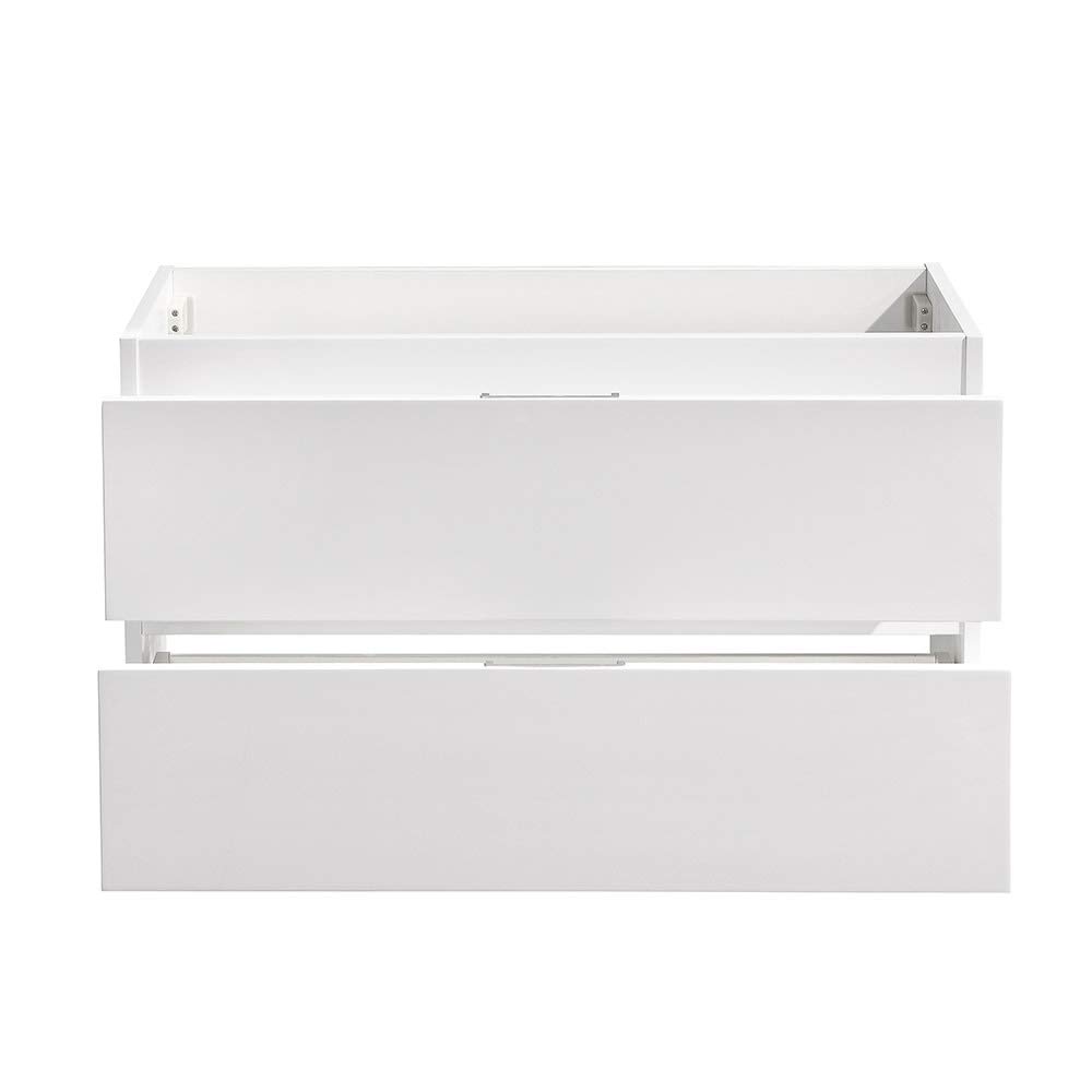 Modern Gray Oak Wall-Mounted Bathroom Vanity 36