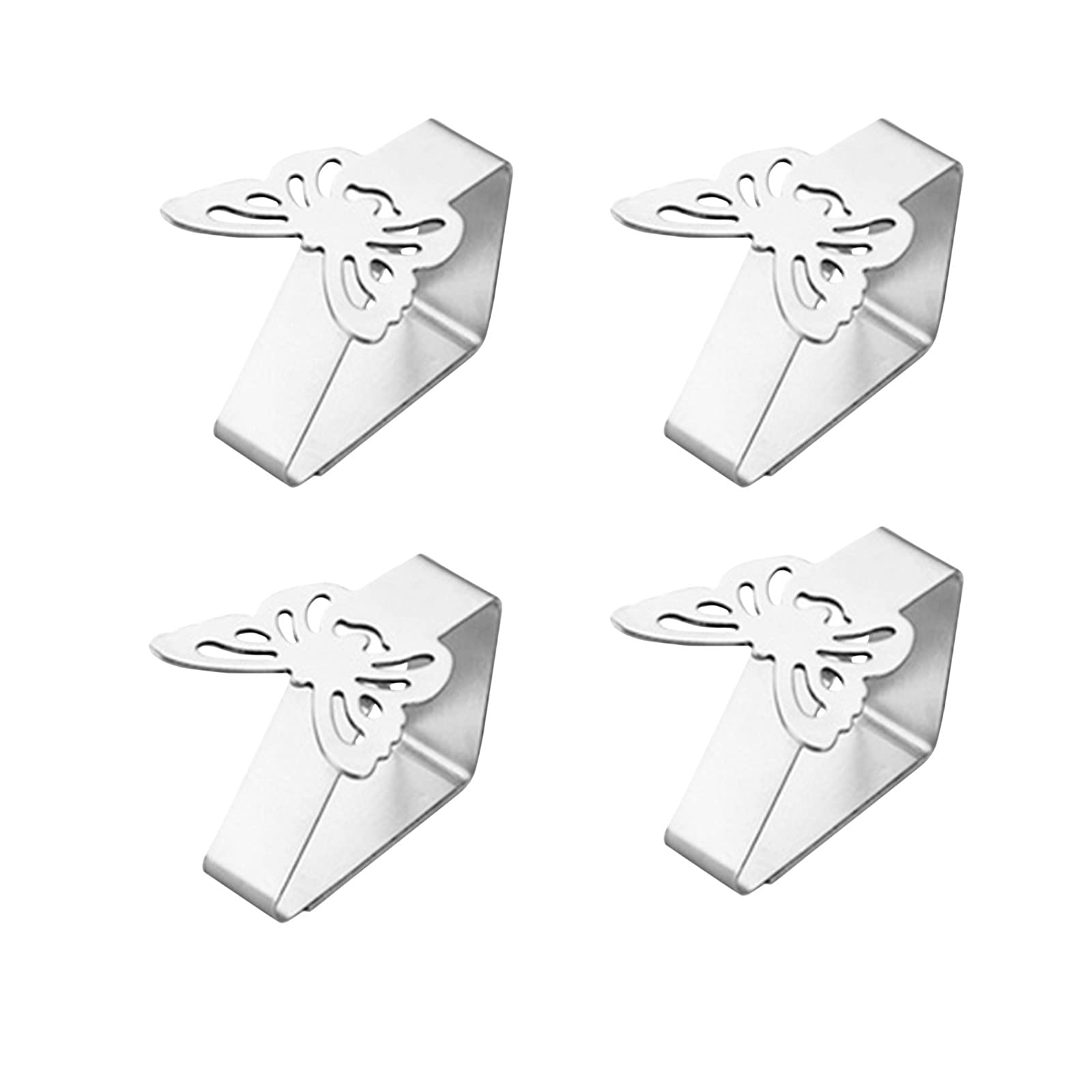Stainless Steel Tablecloth Clips 4PC - Heavy Duty for Party & Home Decor