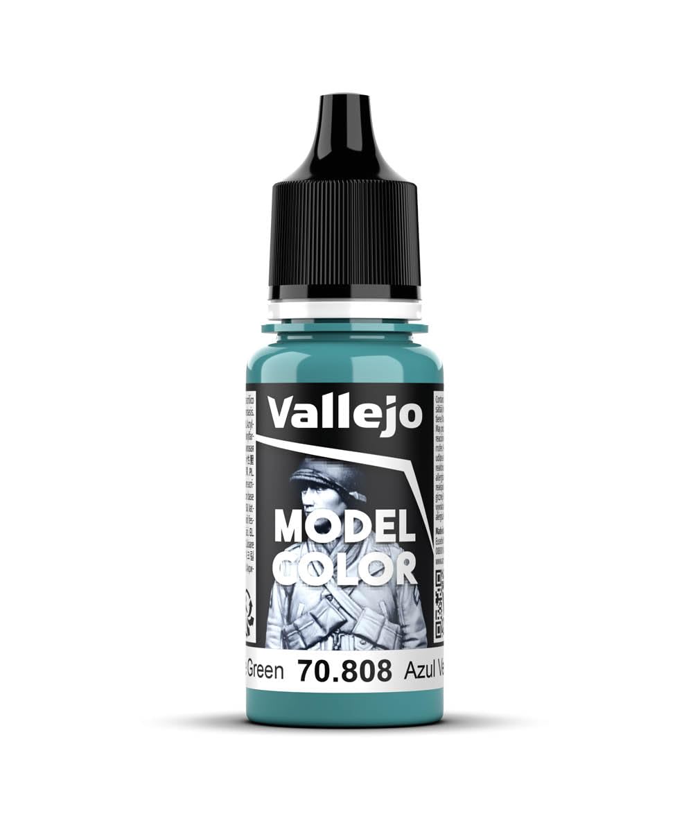 Vallejo Green Blue Acrylic Paint - 17ml Bottle for Miniature Models, Warhammer, and Scale Model Painting | Perfect for Hobbyists and Artists
