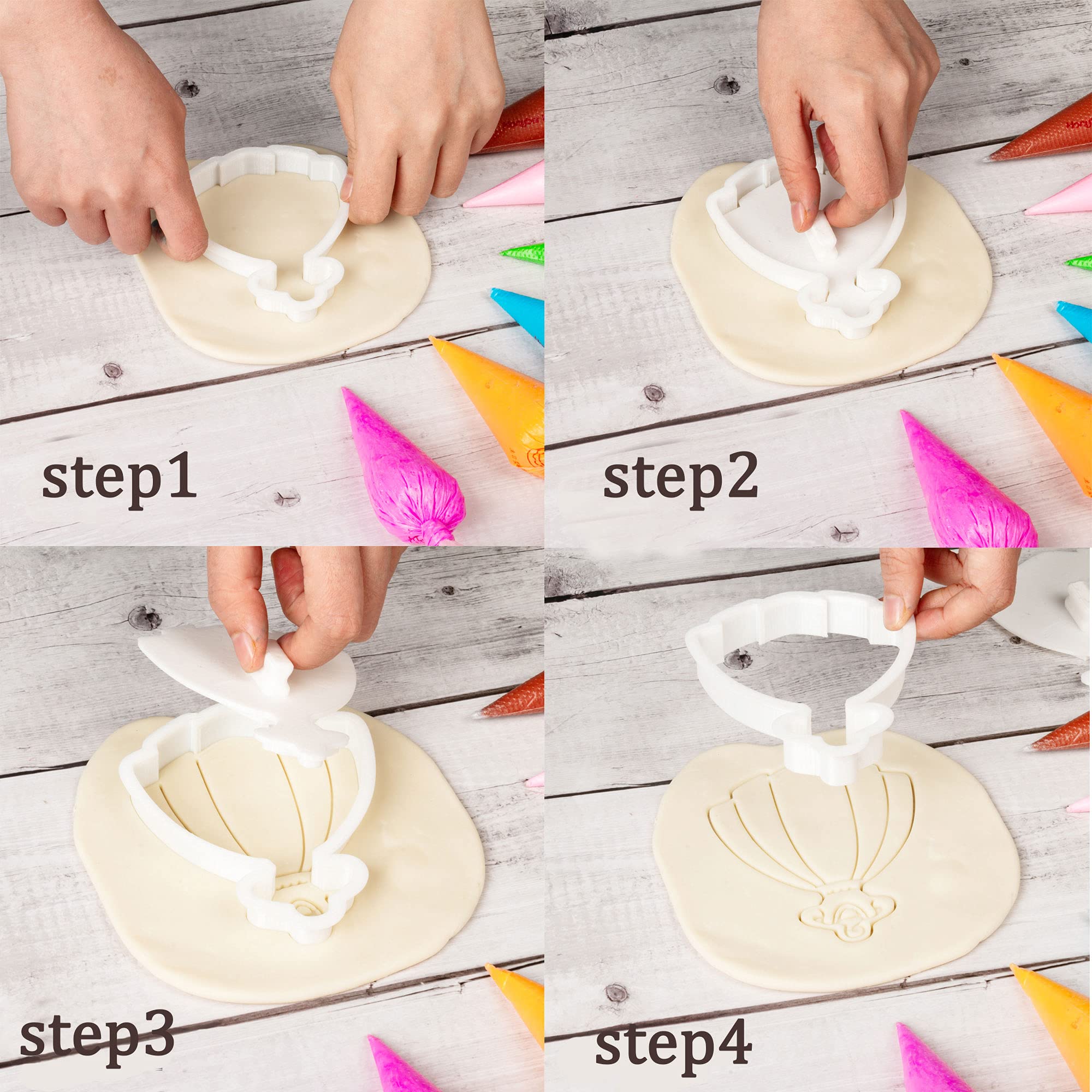 Flycalf Wedding Cookie Cutters Set - Tuxedo Design with Plunger Stamp Handle, 2.5