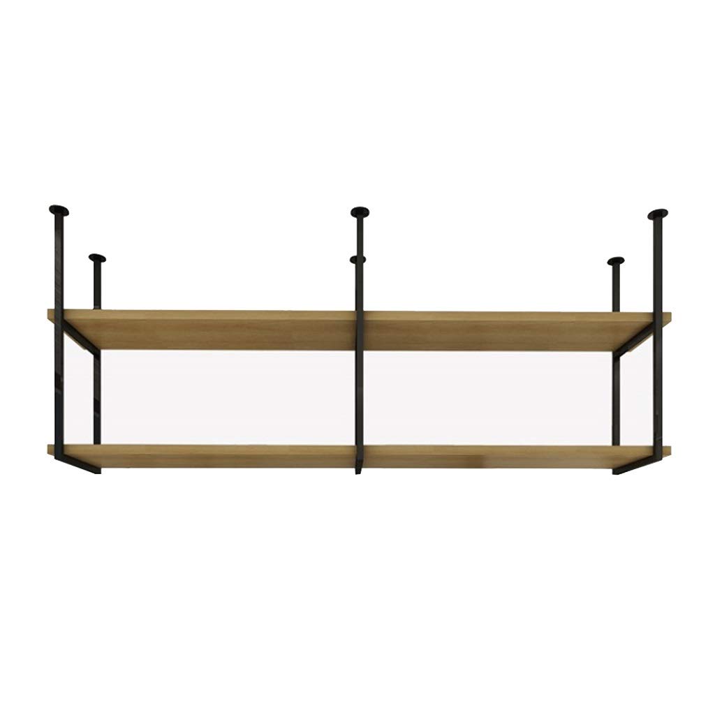 Ceiling Mount Pot Rack & Wine Rack Organizer - 40cm/80cm Hanging Shelf for Kitchen Storage, Pans, Utensils - Perfect for Bars, Restaurants & Home Kitchens - Space-Saving Decorative Storage Solution