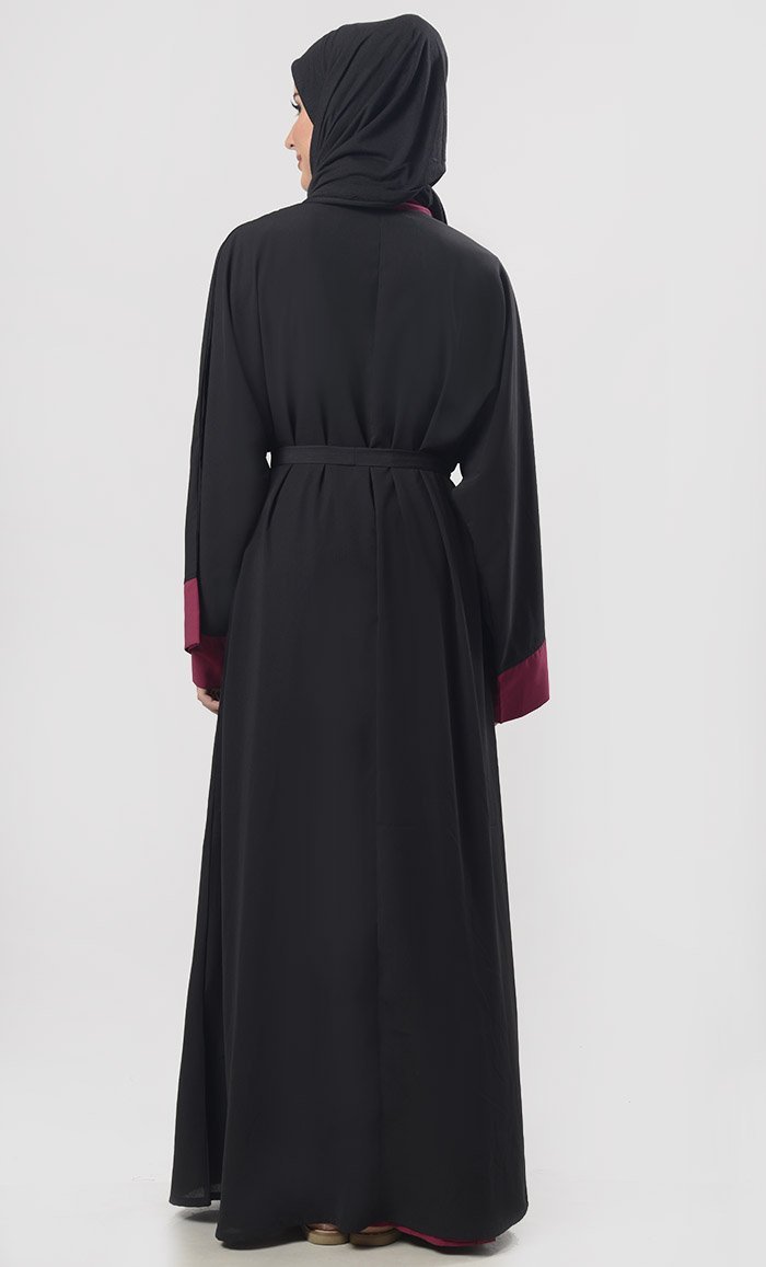Elegant Contrast Detailing Shrug Cardigan - Women's Stylish Open Front Cover-Up for Parties, Weddings & Date Nights