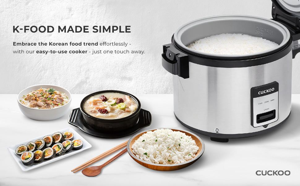 30 Cup Commercial Rice Cooker (CR 3032) - Large Capacity Rice Steamer for Restaurants, Catering & Bulk Cooking - Perfect for Buffets, Events & Meal Prep