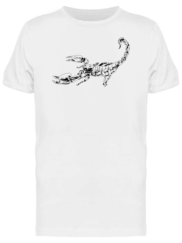 Cool Scorpion Sketch Graphic T-Shirt for Men - Stylish Casual Wear for Street Fashion & Everyday Outfits