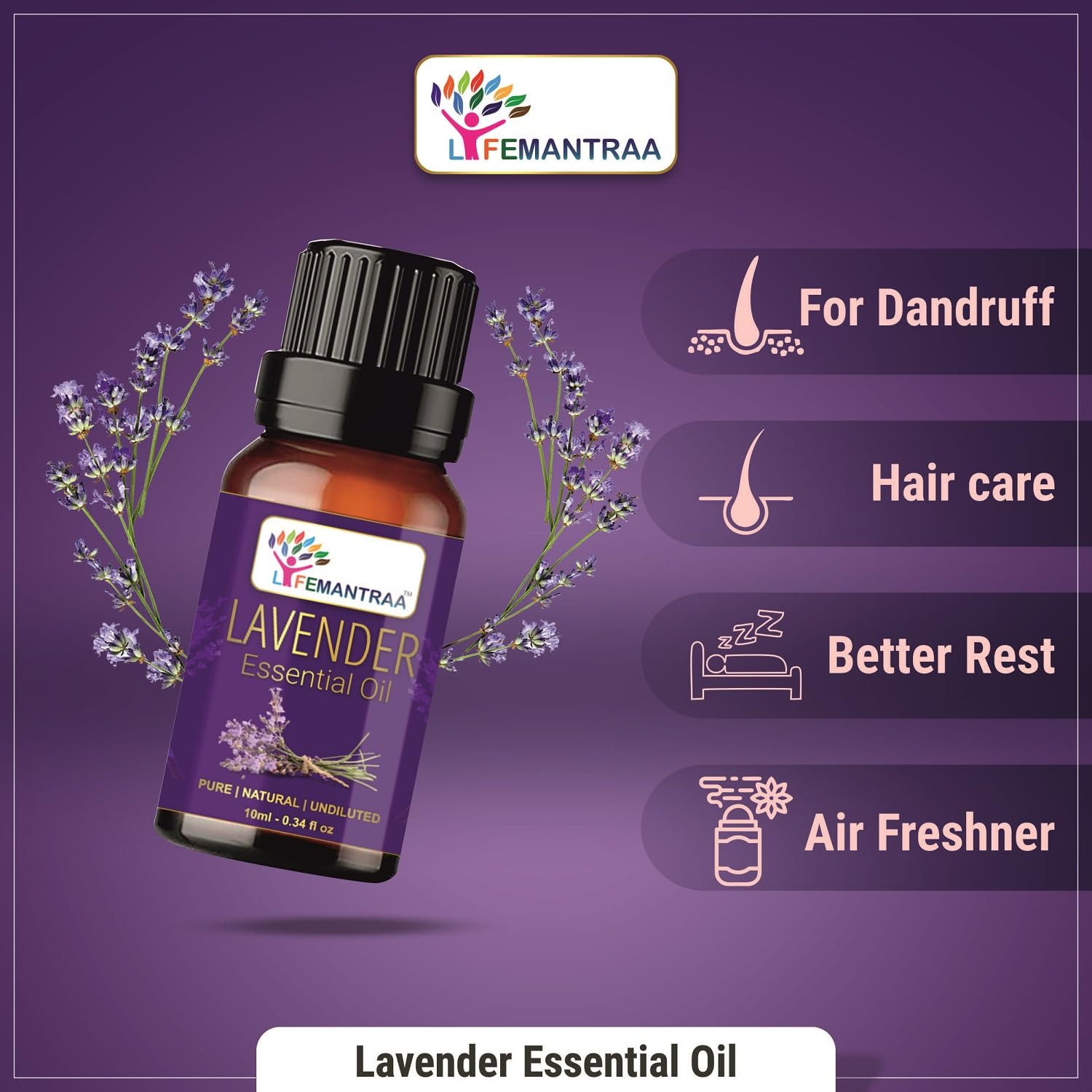 Pure Lavender & Sweet Orange Essential Oil Set - 100% Natural Aromatherapy Oils for Diffusers, Soap Making, Candle Making (15ml x 2) - Perfect for Home Spa, Yoga Relaxation & Stress Relief
