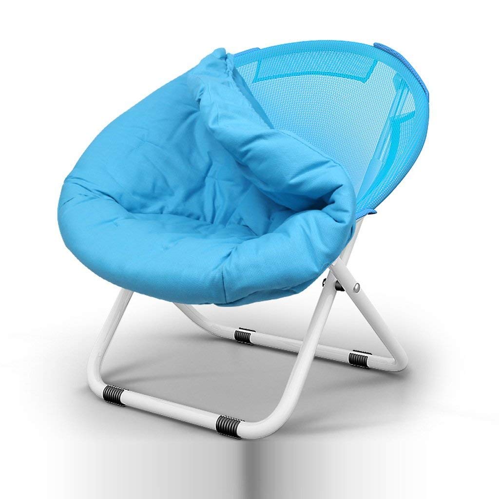 Ultralight Portable Folding Chair - Outdoor Camping, Fishing & Leisure Moon Chair - Durable Metal Frame for Backpacking, Beach, Picnic & Garden Relaxation