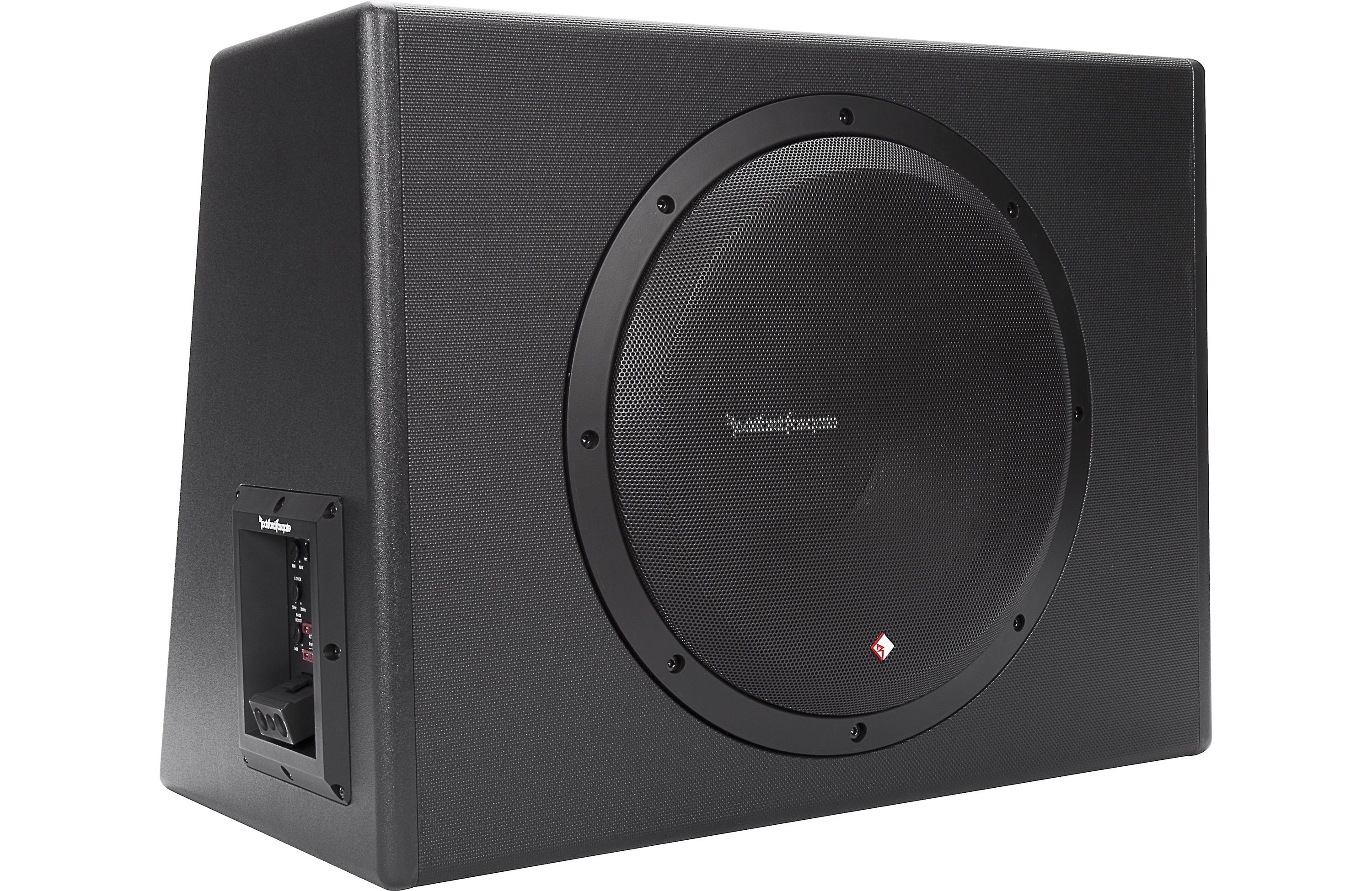 Rockford Fosgate Punch P300-12 300W Class D Amplified Car Subwoofer - 12 Inch Single Enclosure for Deep Bass | Perfect for Trucks, SUVs & Car Audio Systems
