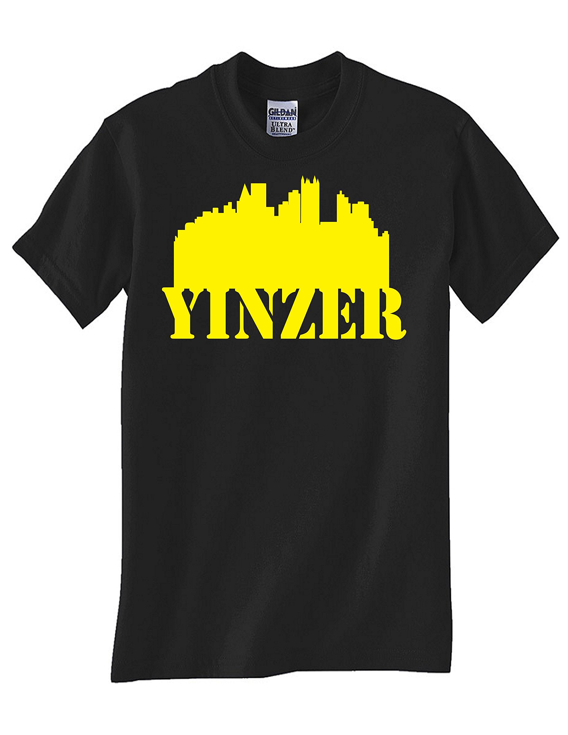 STUFF WITH ATTITUDE Yinzer Black T-Shirt for Men & Women | Cool Graphic Tee for Casual Wear, Pittsburgh Pride, and Everyday Outfits