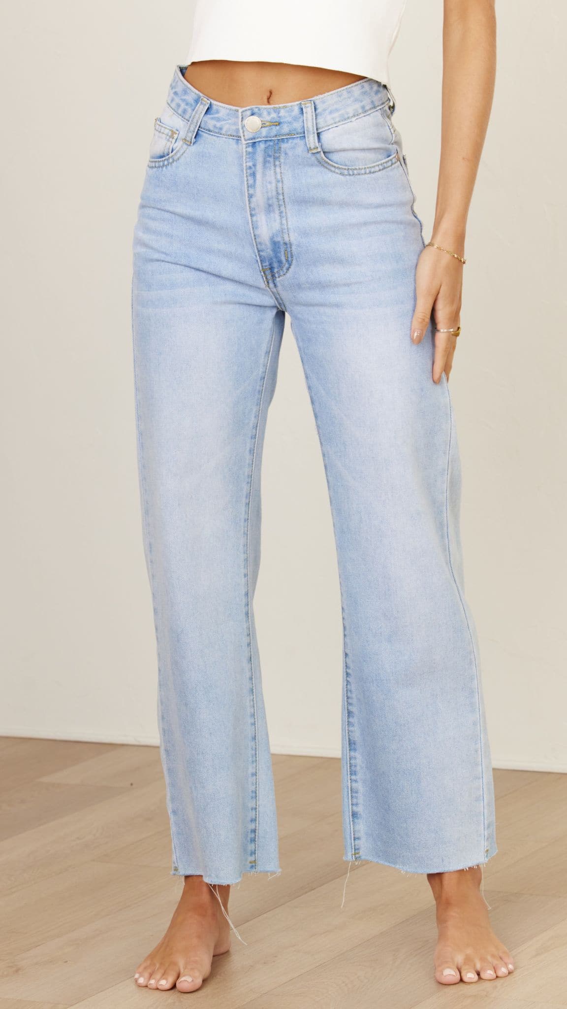 Jaykowa Women's Light Wash High Waist Skinny Jeans - Comfortable Stretch Denim for Everyday Wear & Casual Outfits