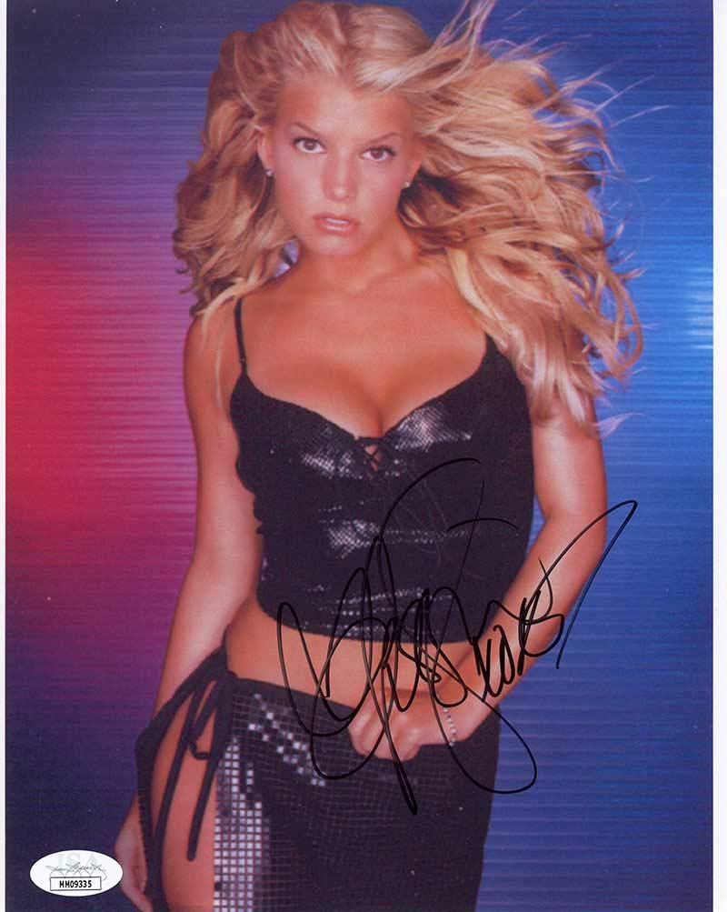 Jessica Simpson Autographed Hot Photo - JSA Certified Authentic Memorabilia with COA - Perfect for Music Fans, Collectors & Home Decor