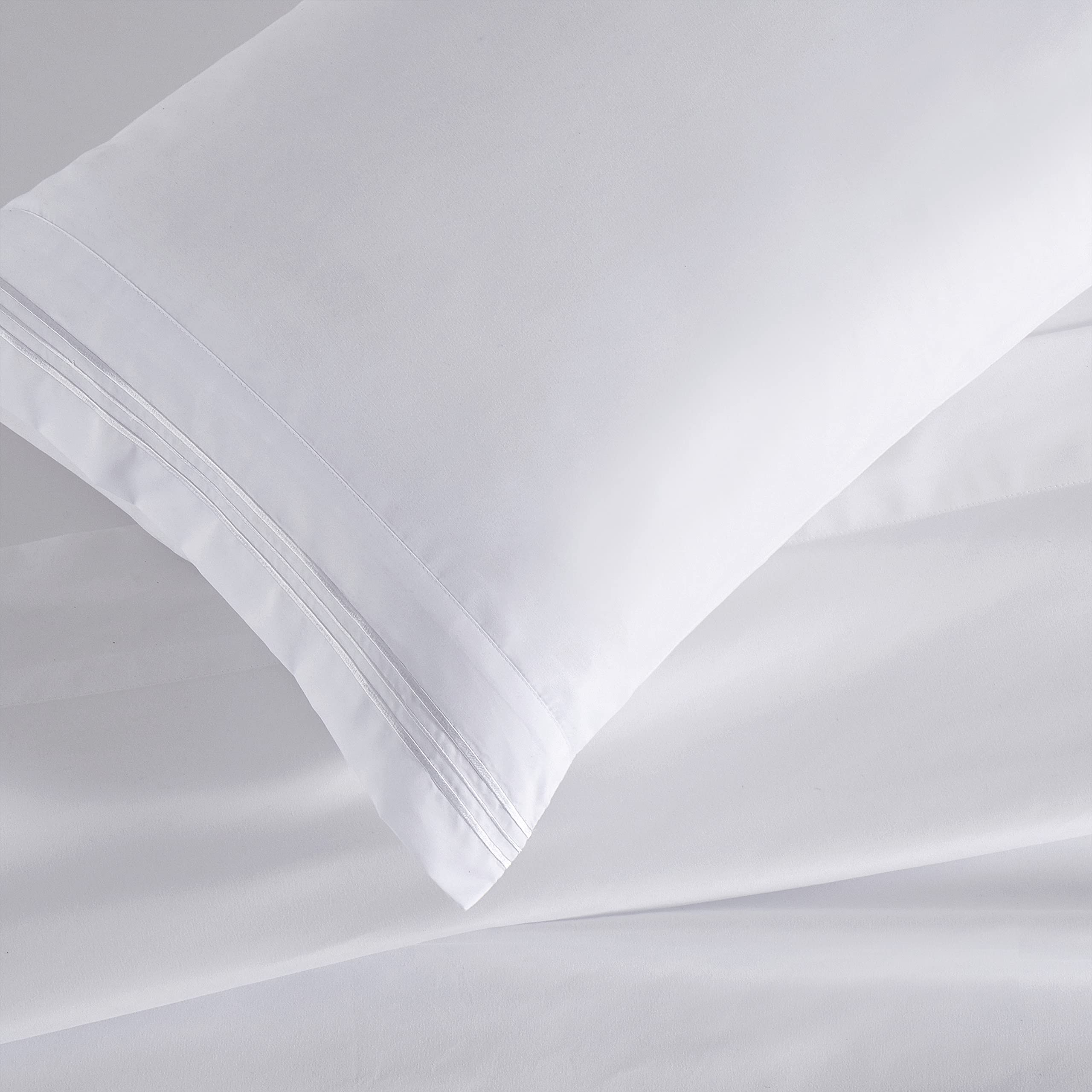 Manyshofu Extra Deep Pocket King Size Sheets - 1800 Thread Count Luxury Hotel Bedding Set with Pillowcases - Soft Microfiber for Mattresses up to 24