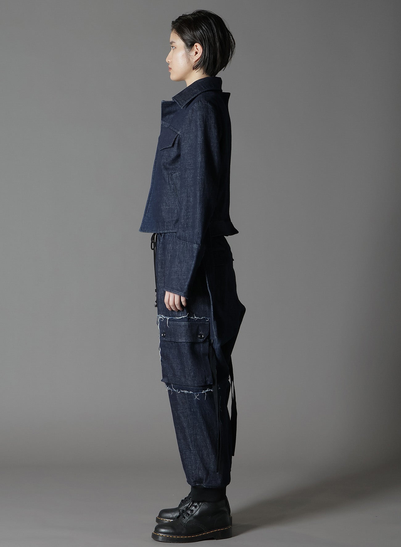 12OZ Denim Back Cutout Short Jacket for Women - Stylish Distressed Denim Jacket with Unique Back Design - Perfect for Casual Outfits, Layering, and Streetwear Fashion