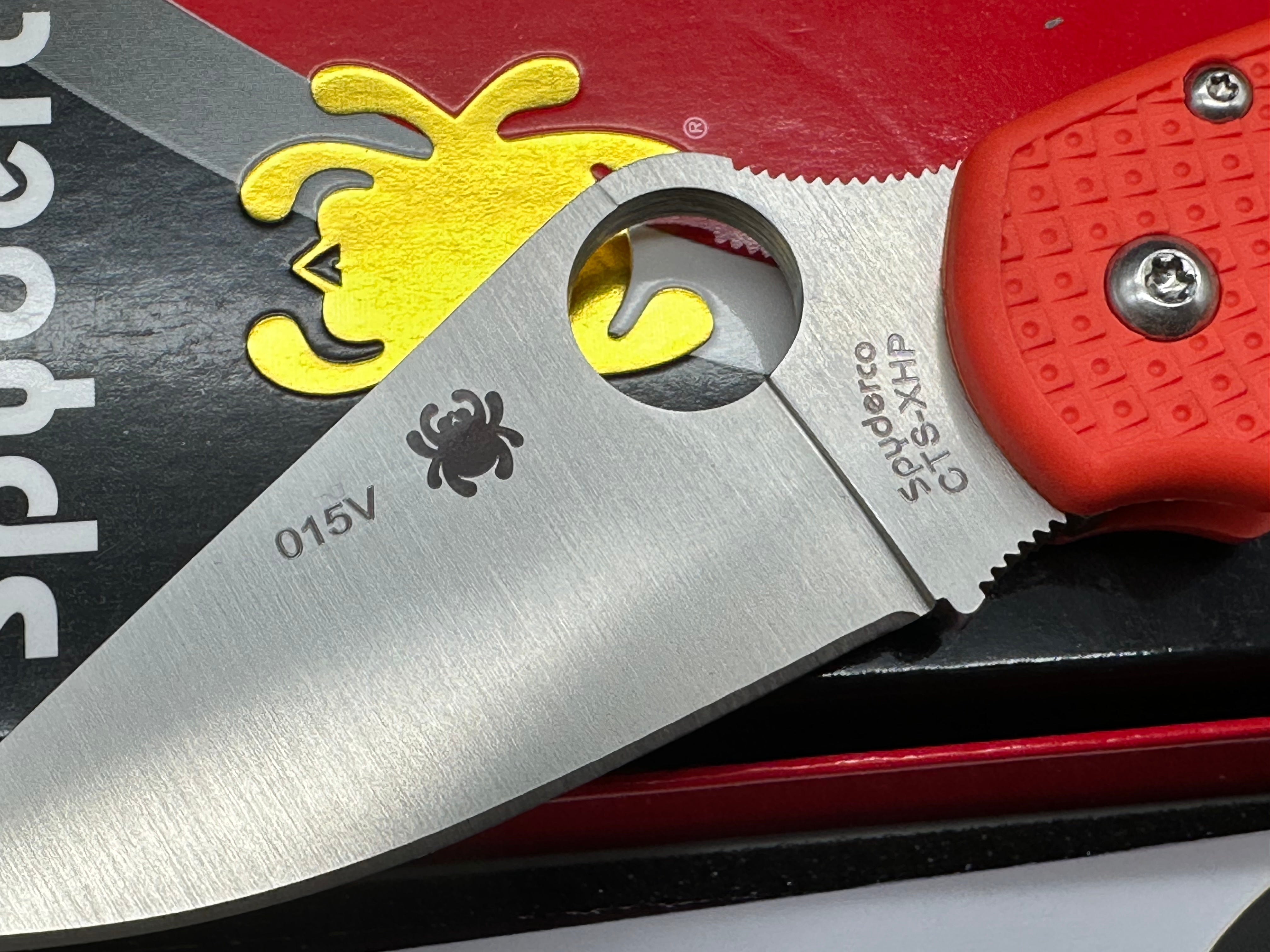 Spyderco Para 3 Lightweight Knife - CTS XHP Satin Blade & Orange FRN Handle - Exclusive Cutlery Shoppe Edition | EDC, Outdoor, Camping, Survival & Everyday Carry Pocket Knife
