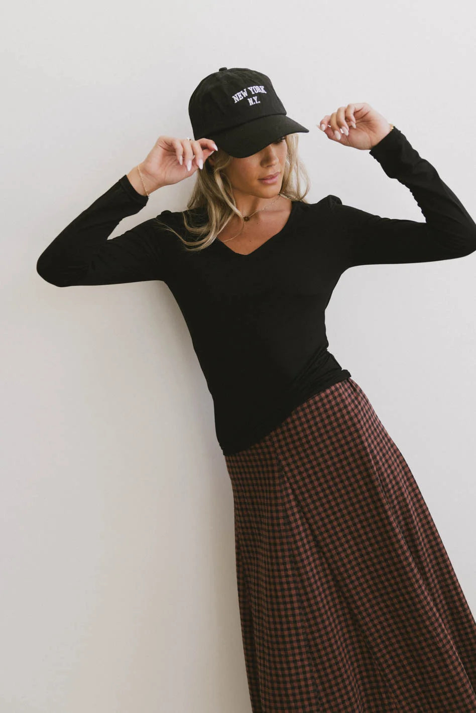Black Iris Basic Top Women's Casual Tee - Perfect for Everyday Wear, Layering & Outfits | FINAL SALE