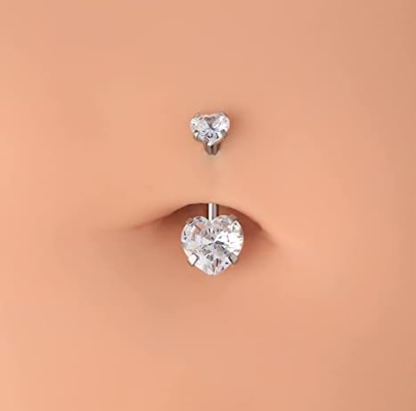 VCMART 14G Surgical Steel Belly Button Rings - Hypoallergenic Navel Piercing Jewelry for Women, Belly Button Piercing Rings for Everyday Wear & Special Occasions