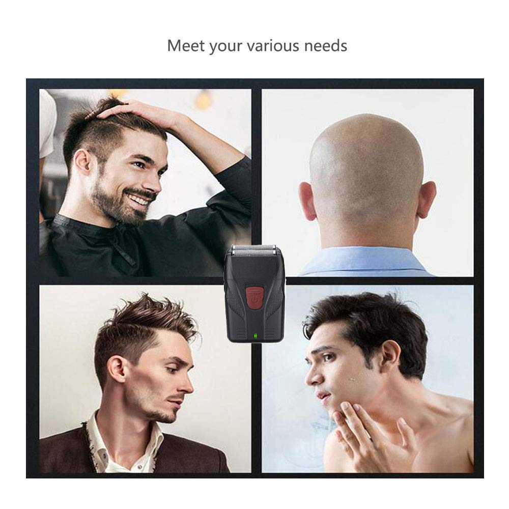 Best Electric Shaver for Men - Wet & Dry Travel Razor with Reciprocating Foil Technology | Perfect for Home, Gym & Business Trips | Smooth Shaving Anywhere