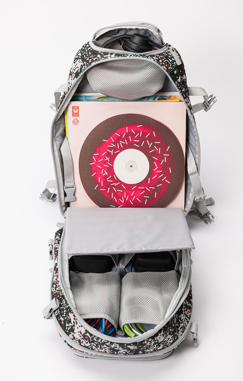 Bitflash DJ Backpack - Durable & Water-Resistant DJ Equipment Bag for Turntables, Laptops & Headphones - Perfect for DJs, Musicians & Travel (Green)