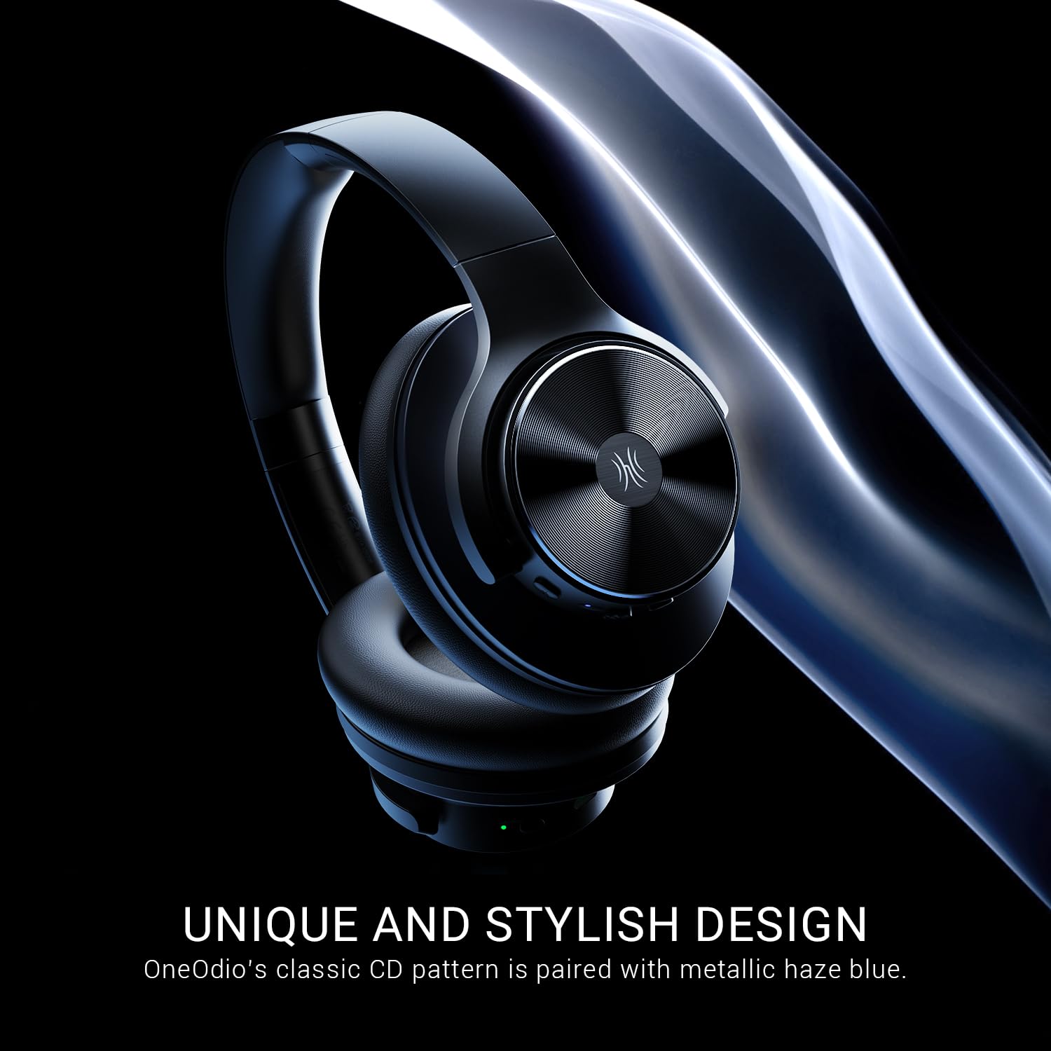 OneOdio A10 Hybrid Active Noise Cancelling Wireless Bluetooth Headphones - Over Ear Hi-Res Audio with 50H Playtime, Deep Bass, 2-in-1 Wired/Wireless - Perfect for Travel, Home Office, Commuting & Gaming
