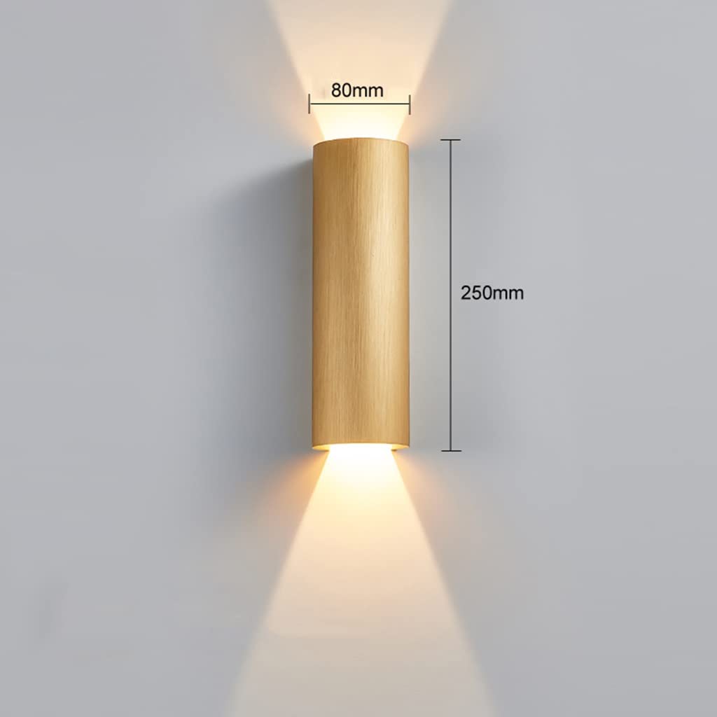 Modern LED Wall Light 12W Up and Down Aluminum Interior Lighting for Bathroom, Living Room, Bedroom, Stairs & Corridor - Energy Efficient Home Decor (Style 2) | Perfect for Ambient Lighting and Space Enhancement