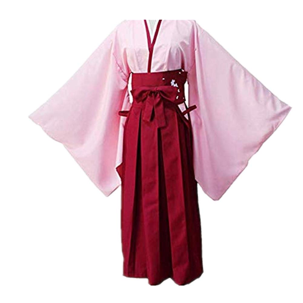 Fate Grand Order Okita Souji Sakura Saber Anime Cosplay Costume - Kendo Uniform for Halloween, Conventions & Cosplay Events
