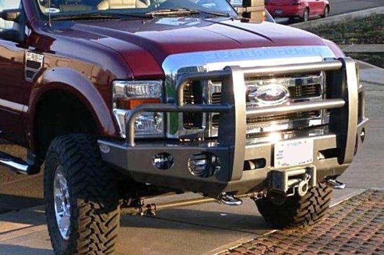 Buckstop F9OB Heavy Duty Front Bumper for 2008-2010 Ford F450/F550 Super Duty | Winch Ready with Tow Hooks | Off-Road Protection & Towing Solution