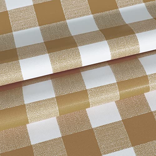 Khaki and White Checkered