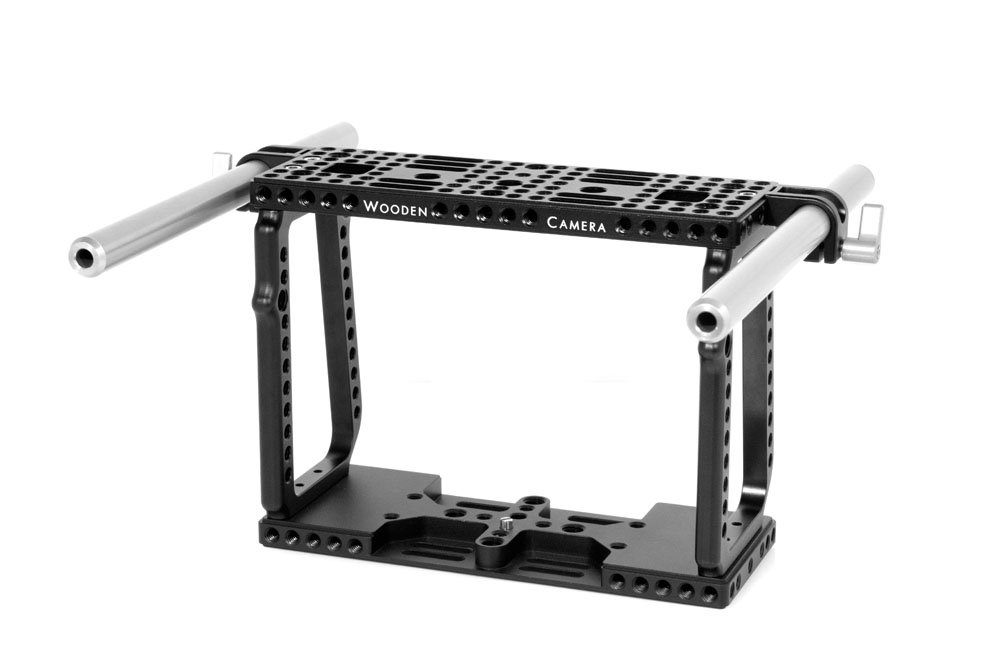 Professional 15mm Wooden Camera Cage Rod Clamp - Durable Aluminum Alloy Clamp for DSLR & Mirrorless Cameras - Perfect for Filmmaking, Vlogging & Photography Accessories