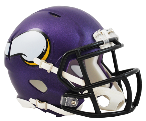 Minnesota Vikings Speed Mini Helmet - Collectible NFL Football Display for Fans & Home Decor