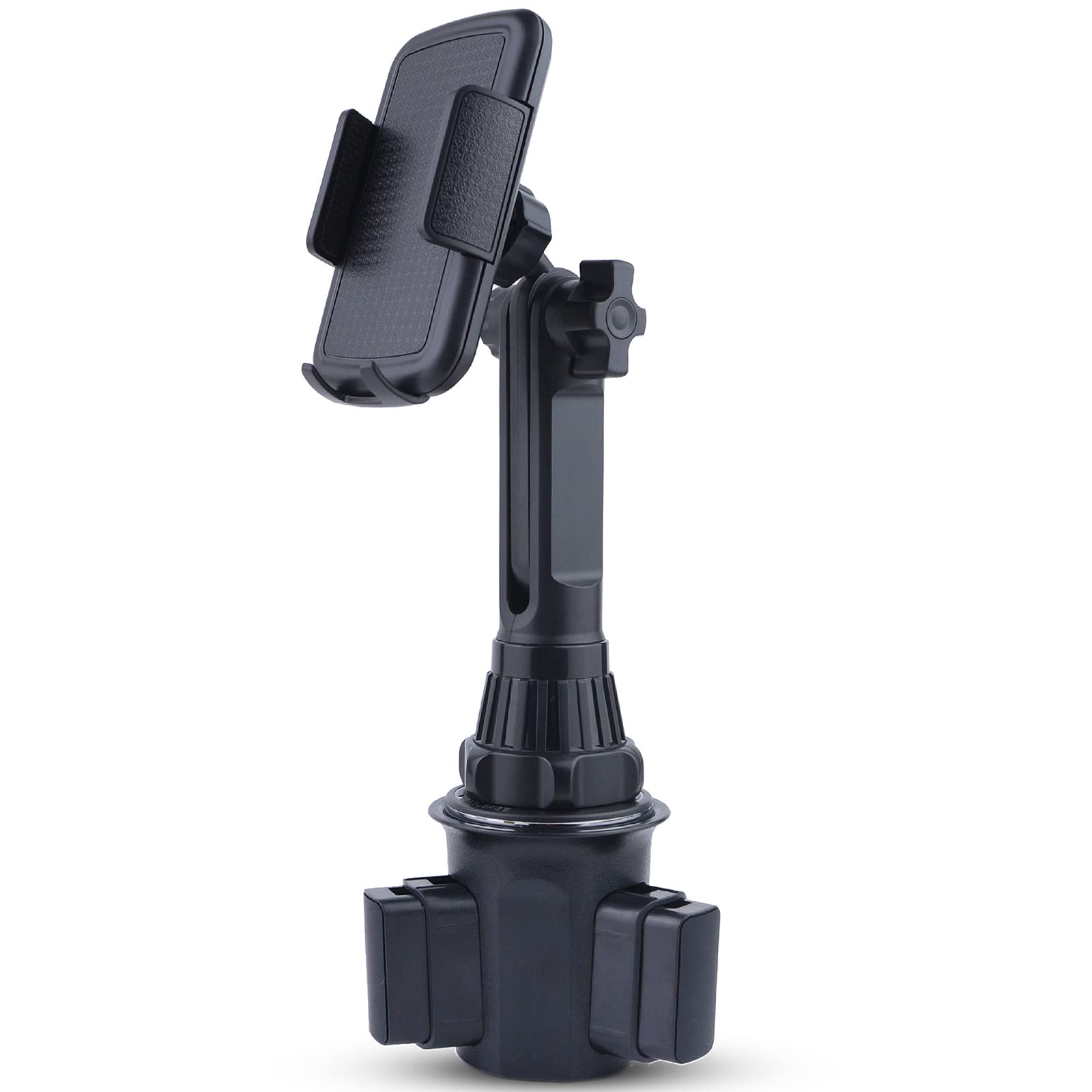 Universal Adjustable Long Neck Car Cup Holder Phone Mount - Compatible with iPhone, Samsung, Google & All Smartphones (110mm) - Perfect for Hands-Free Driving, GPS Navigation & Safe Phone Use on the Road
