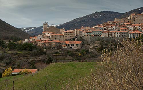 20x30 Inch Laminated Poster - Vibrant Medieval Village of Roussillon, South of France - Home & Office Wall Art Decor - Perfect for Living Room, Bedroom or Gift