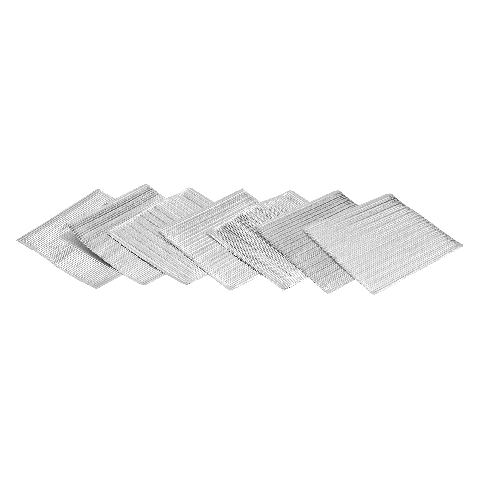 50Pcs Silver Chocolate Wrapping Paper - Premium Aluminum Candy Packaging Foil for DIY Baking, Party, Wedding & Birthday Treats - Ideal for Gift Wrapping, Candy Making, and Holiday Dessert Decorations