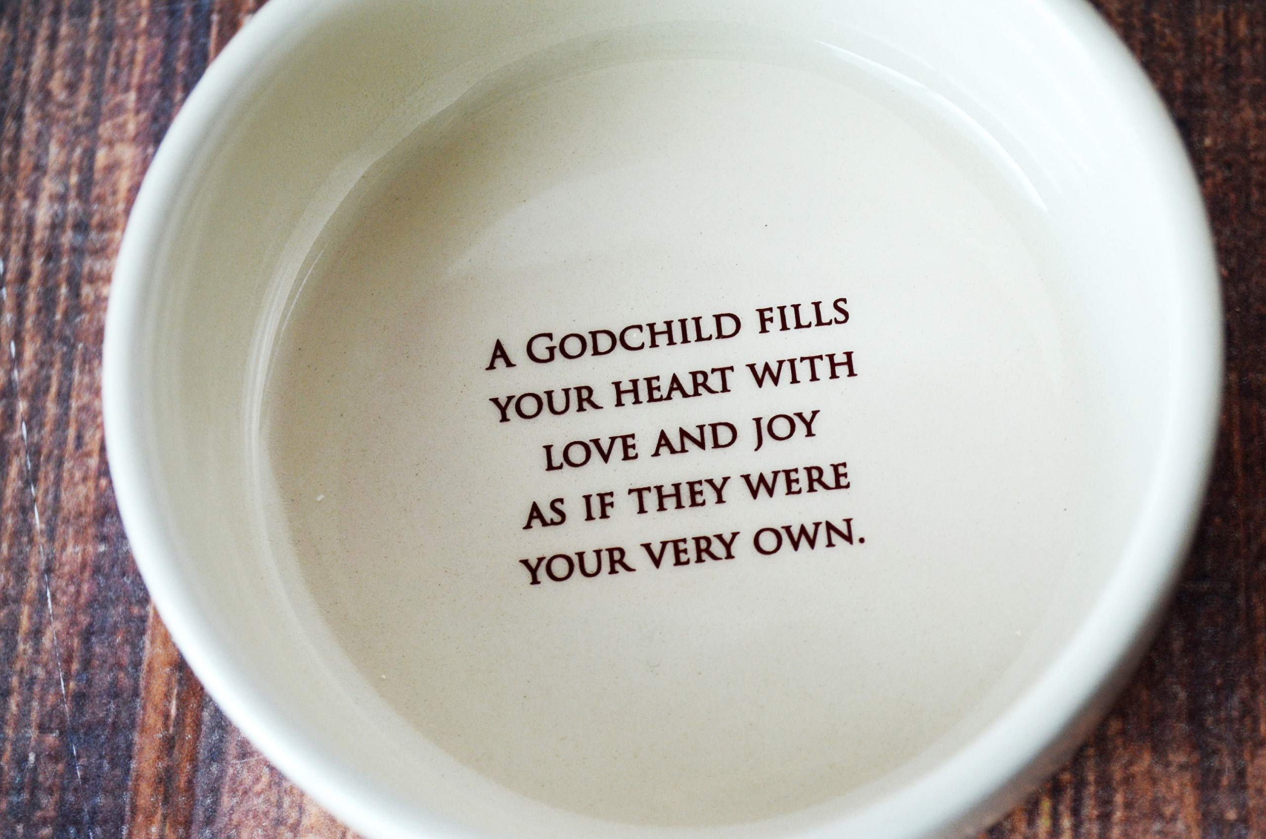 Personalized Godchild Gift - Engraved Round Keepsake Box for Goddaughter or Godson | Baptism, Christening, Birthday & Special Occasion Present
