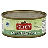 Premium Gefen Chunk Light Tuna in Olive Oil - 6 Oz Cans (Pack of 6) | Kosher Certified for Passover | Perfect for Sandwiches, Salads & Emergency Food Storage