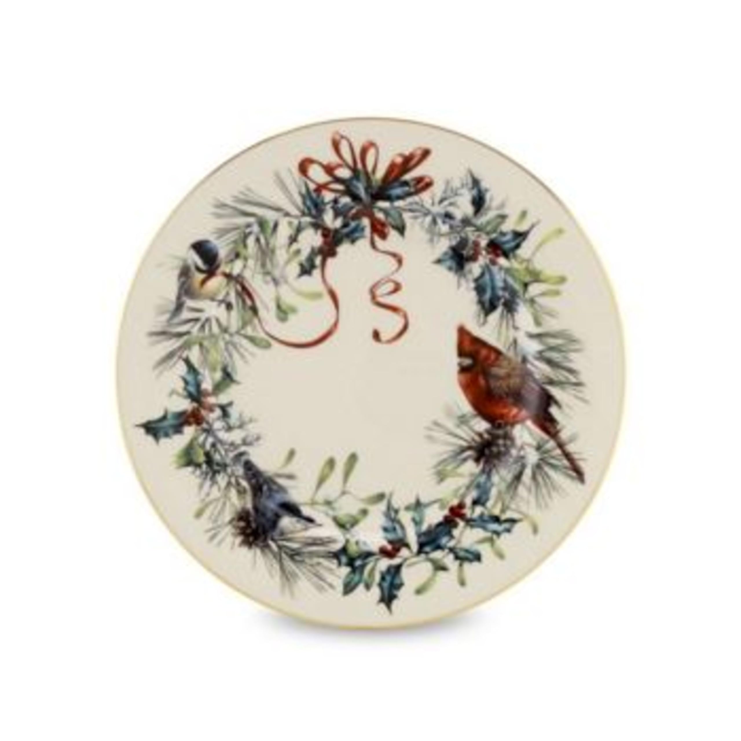 Lenox 835220 Winter Greetings 6-Piece Salad Plates Set - Elegant Christmas Dinnerware for Holiday Hosting & Festive Gatherings - Perfect for Christmas Parties, Family Dinners & Seasonal Table Decor