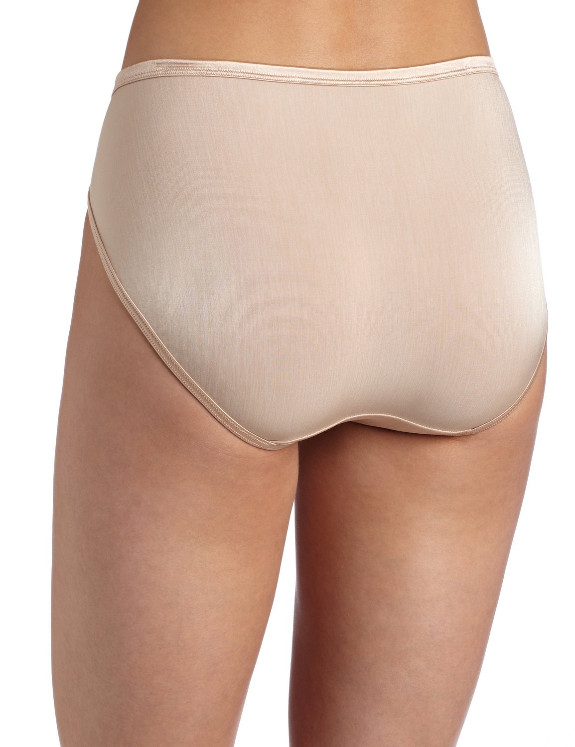 Vanity Fair Women's Body Caress Hi-Cut Brief Underwear - Soft Cotton Comfort Fit Panties for Everyday Wear, Sleep & Lounge