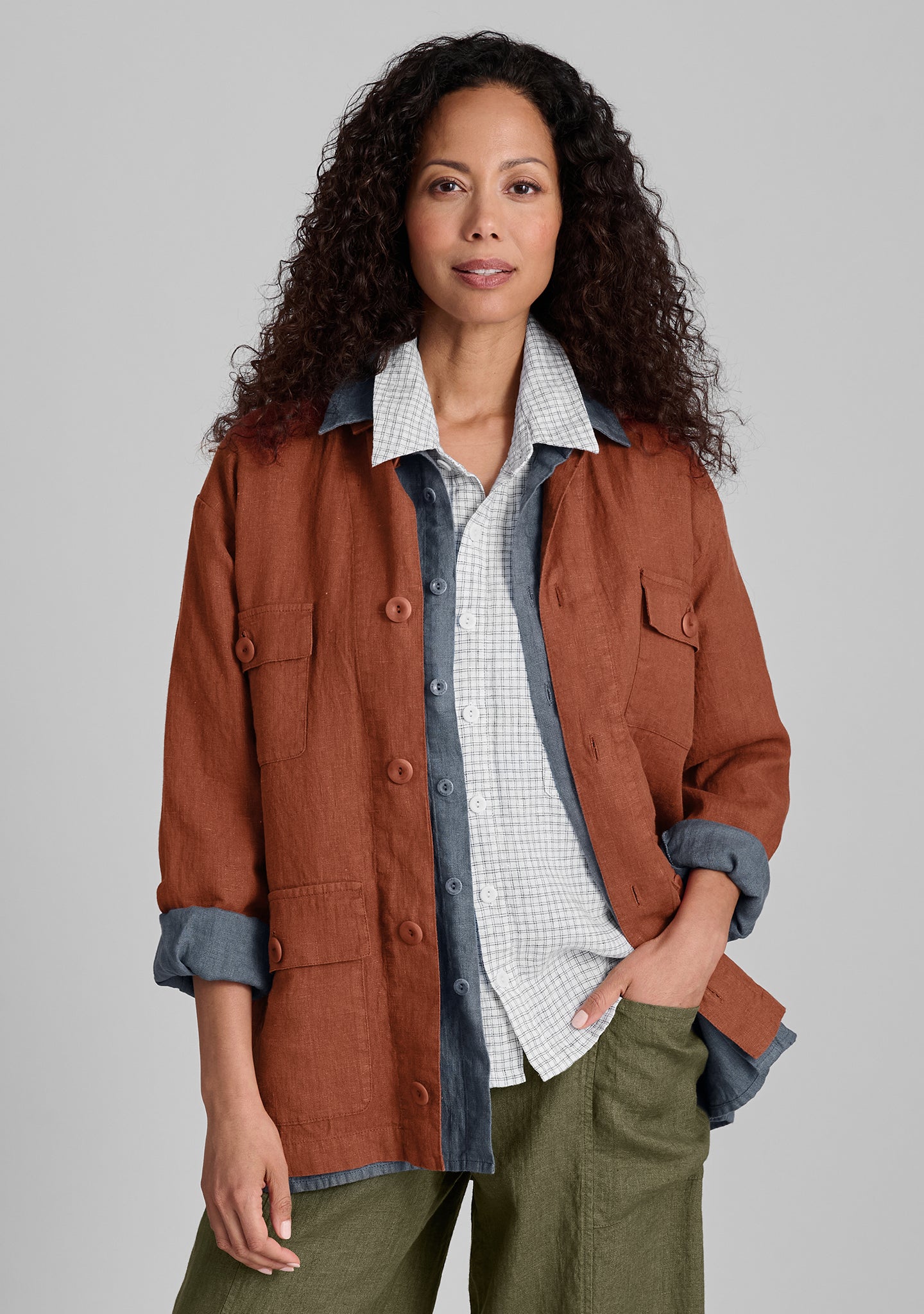 Grateful Jacket - Premium Linen Jacket for Men & Women | Lightweight Summer Blazer for Casual Outings, Beach Cover-Up & Outdoor Adventures