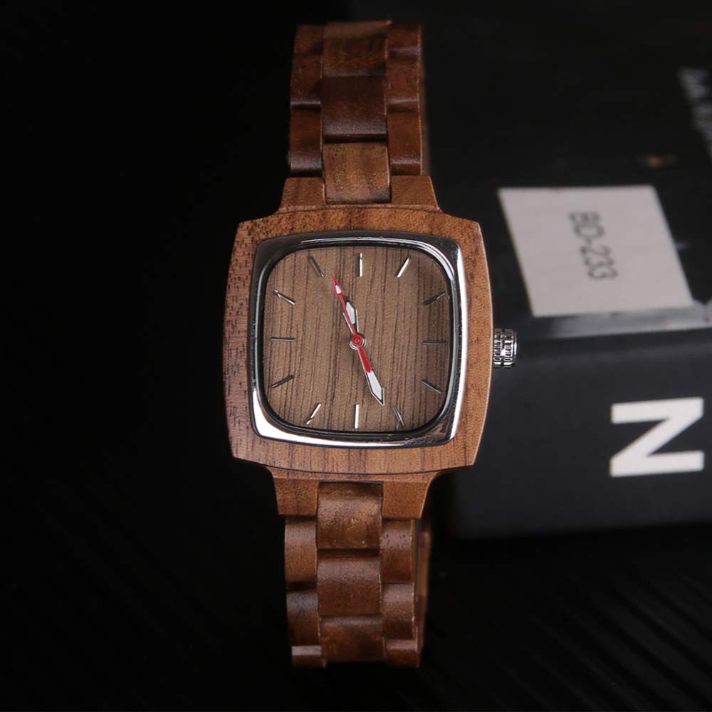 Premium Handmade Bamboo Wooden Watch for Men - Analog Date Quartz Movement - Stylish Eco-Friendly Wooden Watch - Perfect for Casual Wear, Outdoor Adventures & Sustainable Fashion