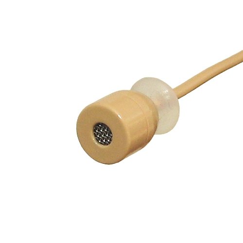 U-Voice UVS70D H4P Detachable Mini Headset Microphone for Audio Technica (Tan) - Perfect for Podcasting, Gaming & Live Streaming